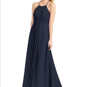 Azazie Ginger Dress in Dark Navy